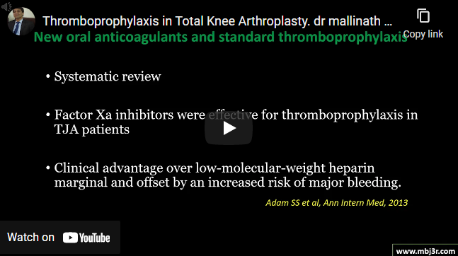 Thromboprophylaxis in Total Knee Replacement